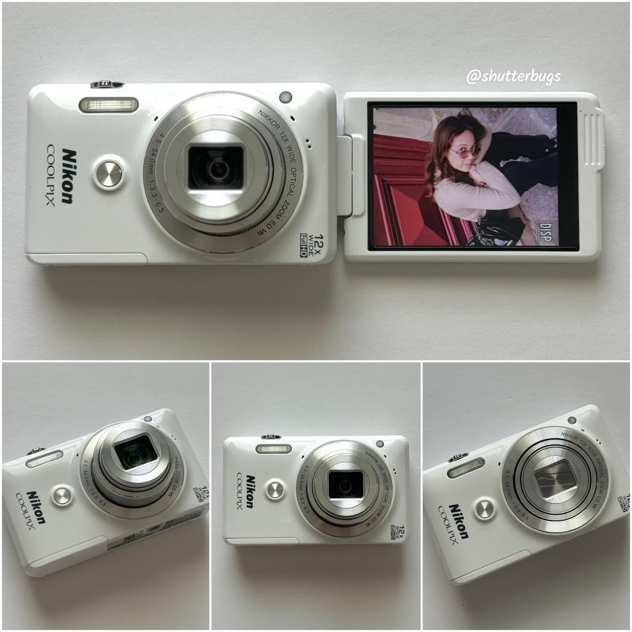 Pre-Owend NIK ON Coolpix S6900 Digital Camera Bundle  RARE Glossy White Digicam