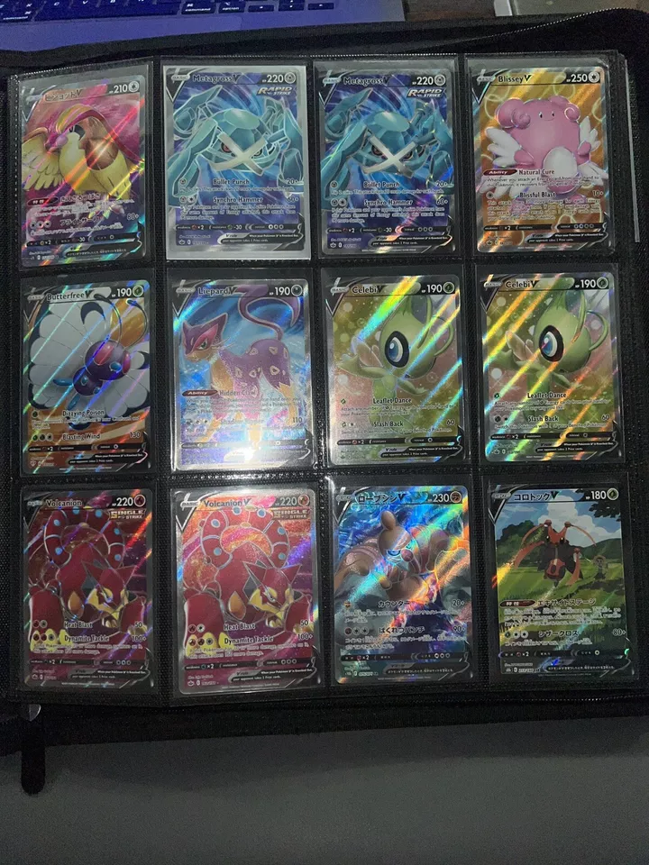 Huge Pokemon Card Collection Lot Binder Full Arts GX EX Vintage Wotc 300+ Holos