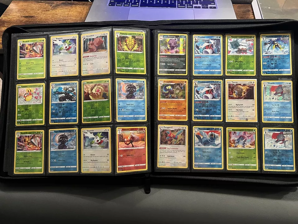 Huge Pokemon Card Collection Lot Binder Full Arts GX EX Vintage Wotc 300+ Holos